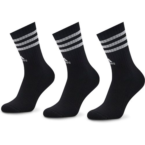 Set di 3 paia di calzini lunghi unisex 3-Stripes IC1321 Black/White - Adidas - Modalova