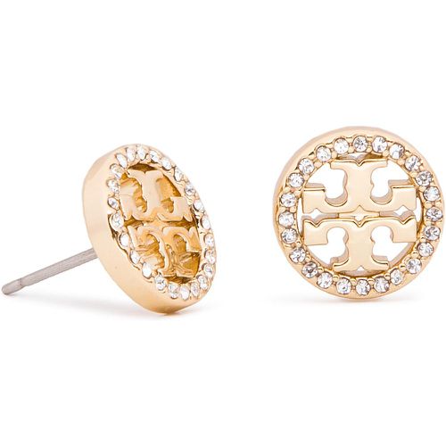 Orecchini Crystal Logo Circle Stud Earring 53422 - TORY BURCH - Modalova