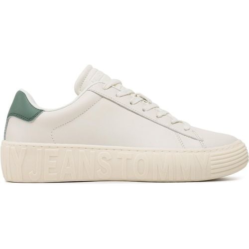 Sneakers Leather Outsole EM0EM01213 Écru - Tommy Jeans - Modalova