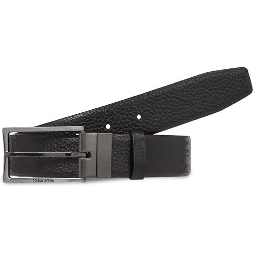 Cintura da uomo Adj/Rev Slim Frame Tex K50K510932 Black Pebble/Black Check BAX - Calvin Klein - Modalova