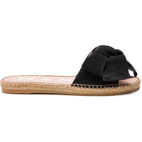 Espadrillas Sandals With Bow K 1.0 J0 Black Suede - Manebi - Modalova