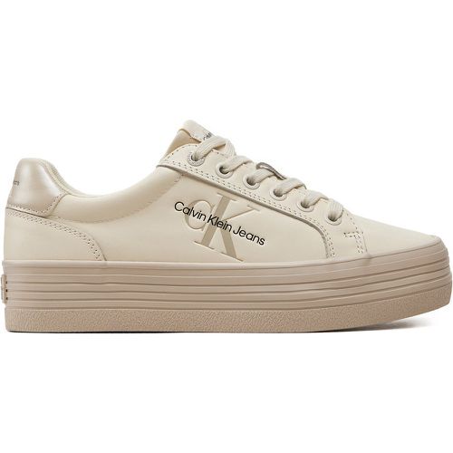 Sneakers Vulc Flatform Laceup Lth YW0YW01474 Écru - Calvin Klein Jeans - Modalova