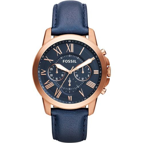 Orologio Fossil FS4835 Blu scuro - Fossil - Modalova