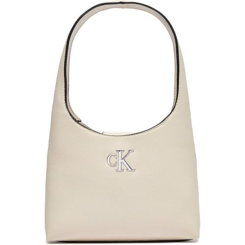 Borsetta Minimal Monogram Shoulder Bag K60K610843 Écru - Calvin Klein Jeans - Modalova