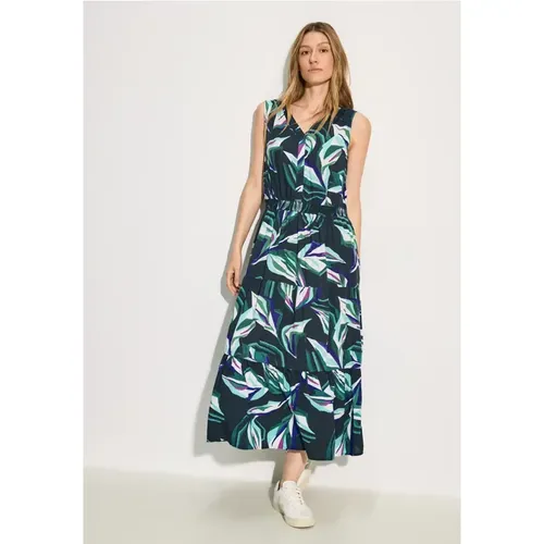 Viskose Kleid mit Print - cecil - Modalova