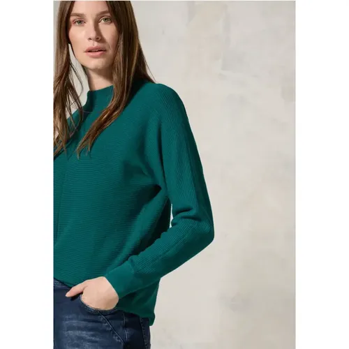 Strukturmix Dolman Pullover - cecil - Modalova