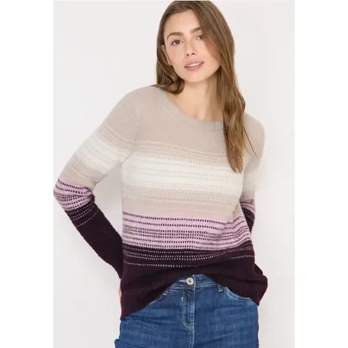 Federgarn Streifenpullover - cecil - Modalova