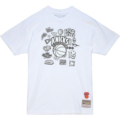 T-Shirt New York Knicks NBA Doodle - Mitchell & Ness - Modalova