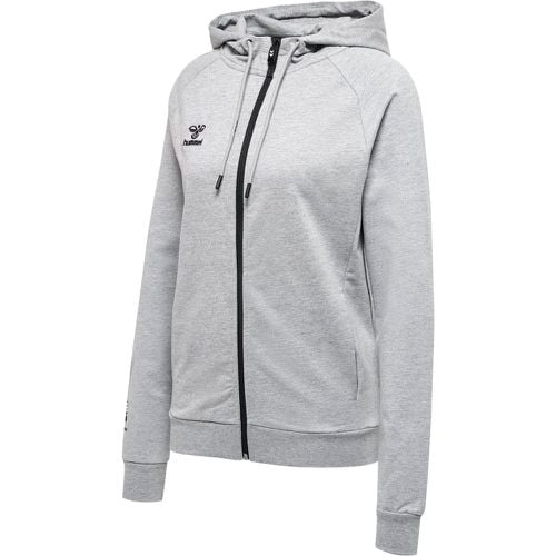 Felpa con cappuccio da donna in cotone con zip Move Grid - Hummel - Modalova