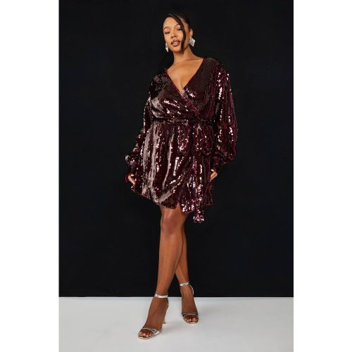 Vestito scaldacuore Plus Size Premium con paillettes - boohoo - Modalova