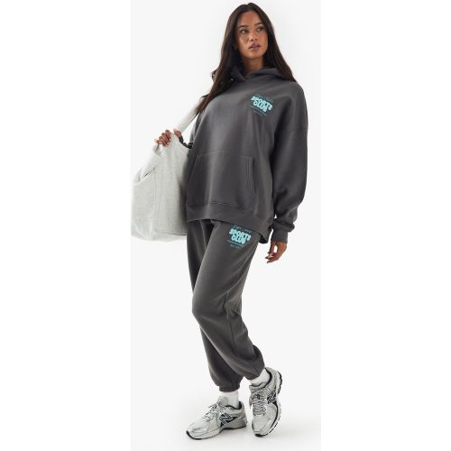 Pantalón Deportivo Oversize Con Botamanga Y Eslogan Dsgn Studio - boohoo - Modalova