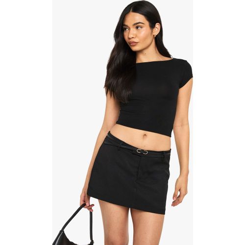 Falda Pantalón Entallada Con Cinturón - boohoo - Modalova