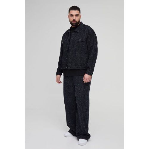 Chaqueta Plus Oversize Vaquera Con Estampado Neppy - boohoo - Modalova