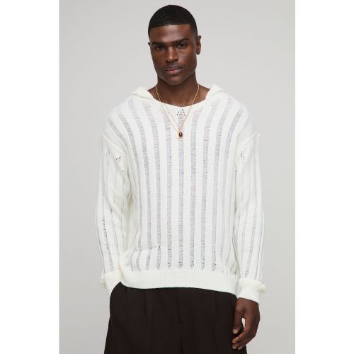 Sudadera Oversize De Punto Con Capucha - boohoo - Modalova
