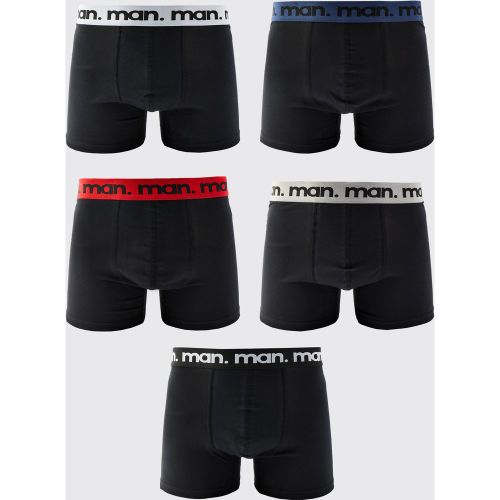 Boxer MAN multicolore - set di 5 paia - boohoo - Modalova