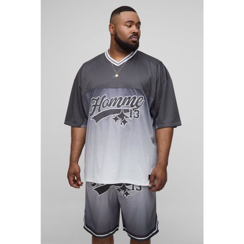 Grande taille - T-shirt de sport oversize à écussons - 2XL - Boohooman - Modalova