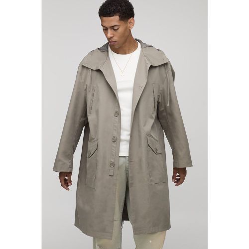 Regular Fit Long Length Hooded Parka Jacket - boohoo - Modalova