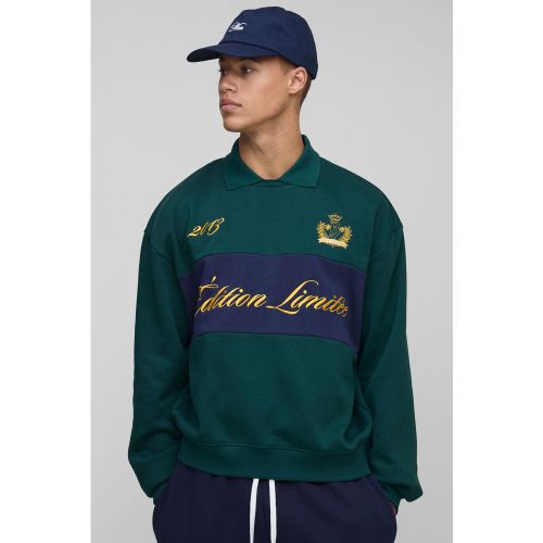 Tall - Sweat oversize brodé à broderie homme - S - Boohooman - Modalova