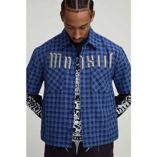 Chemise oversize à carreaux et poches - S - Boohooman - Modalova