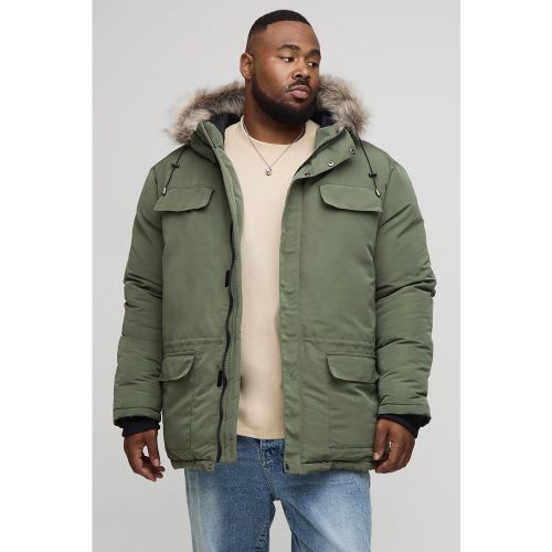 Grande taille - Parka à synthétique homme - 2XL - Boohooman - Modalova