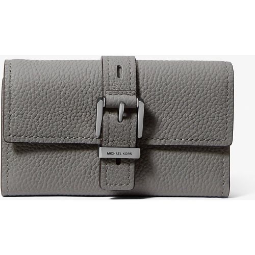 MK Portefeuille Nolita de taille moyenne en cuir grainé à trois volets - Michael Kors - MICHAEL Michael Kors - Modalova