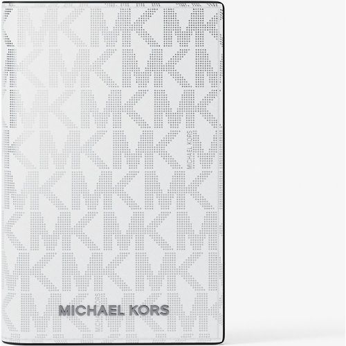 MK Porte-cartes pliable Hudson à logo métallisé emblématique - Michael Kors - Michael Kors Mens - Modalova