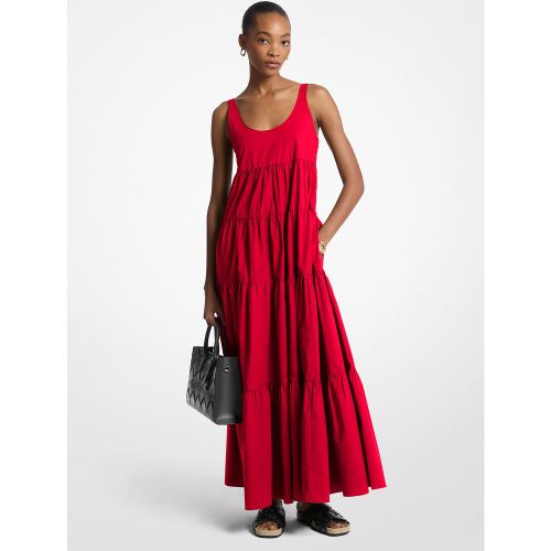 MK Robe à plusieurs niveaux en coton extensible - Michael Kors - MICHAEL Michael Kors - Modalova