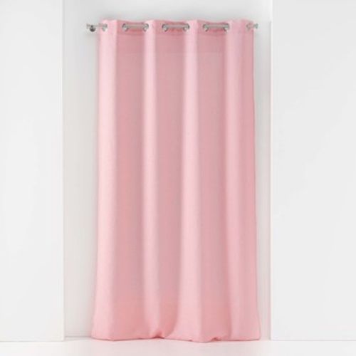 PANNEAU A OEILLETS 140 x 240 CM VOILE TISSE SOANE ROSE 's Sheer curtains in - Douceur d intérieur - Modalova