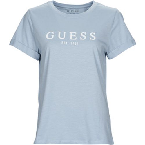 ES SS 1981 ROLL CUFF TEE women's T shirt in - Guess - Modalova