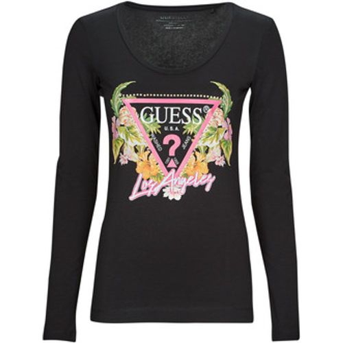 LS SN TRIANGLE FLOWERS TEE women's in - Guess - Modalova