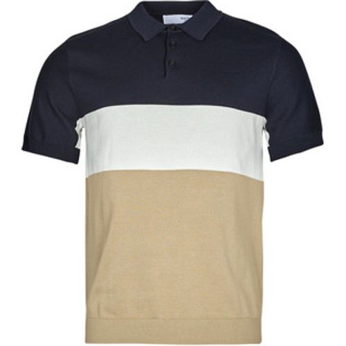 SLHMATTIS SS KNIT BLOCK POLO B men's Polo shirt in - Selected - Modalova