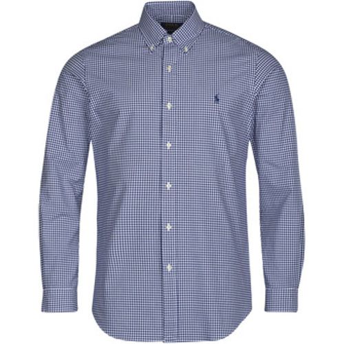 CHEMISE AJUSTEE EN POPLINE DE COTON COL BOUTONNE men's Long sleeved Shirt in - Polo Ralph Lauren - Modalova