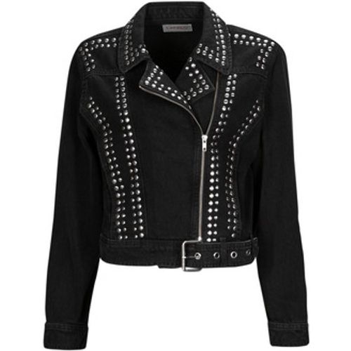 ONLGILLA LS STUD DNM BIKER JACKET CRO women's Leather jacket in - Only - Modalova