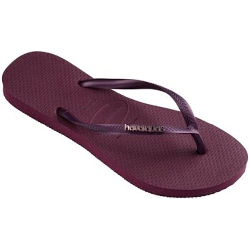 SLIM LOGO METALLIC women's Flip flops / Sandals (Shoes) in - Havaianas - Modalova