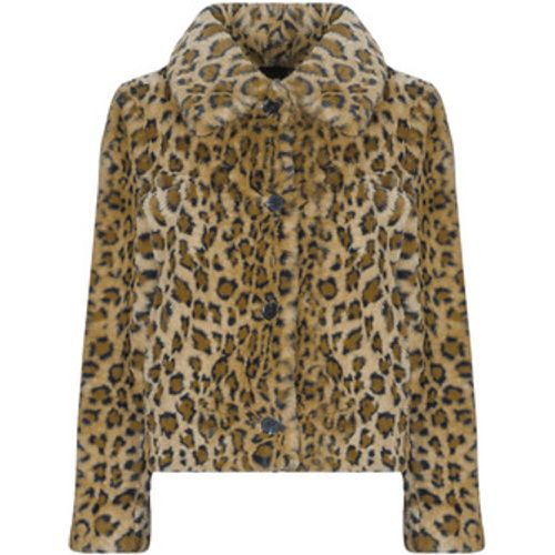 CECILE PRINT LEOPARD FAUX FUR women's Coat in - Guess - Modalova