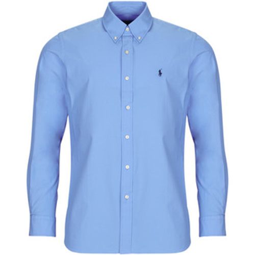 CHEMISE COUPE DROITE EN POPLINE DE COTON COL BOUTONNE men's Long sleeved Shirt in - Polo Ralph Lauren - Modalova