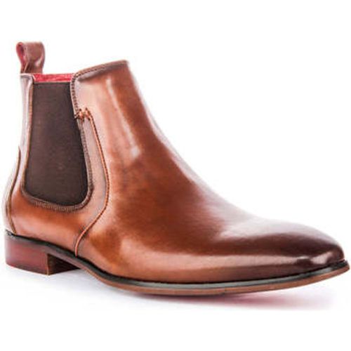 Justinreess Mens Smart Leather Pull On Chelsea Boots men's Boots in - Justinreess England - Modalova