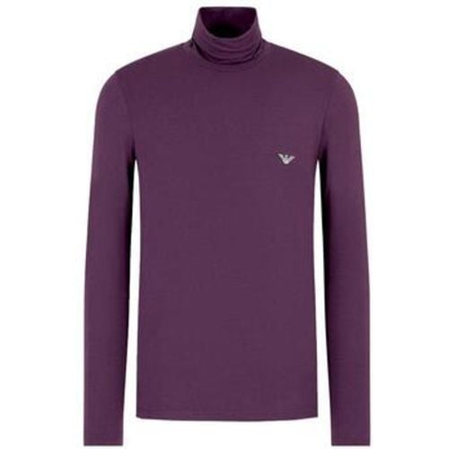 Lounge Turtle Roll Neck Sweater Blackberry men's Sweatshirt in - Emporio Armani - Modalova