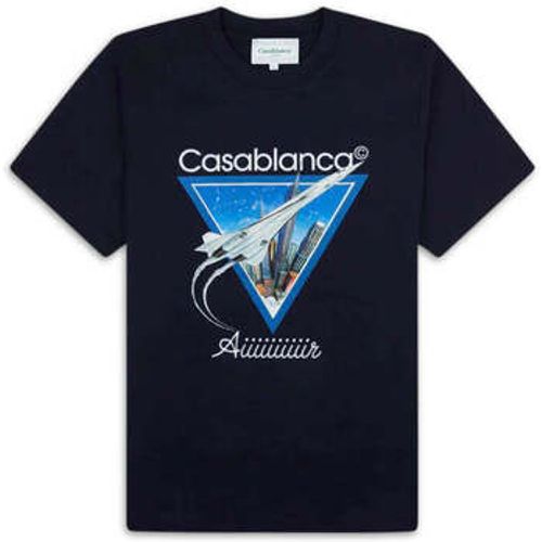 Men's Navy Aiiir Printed T-Shirt men's in - Casablanca - Modalova