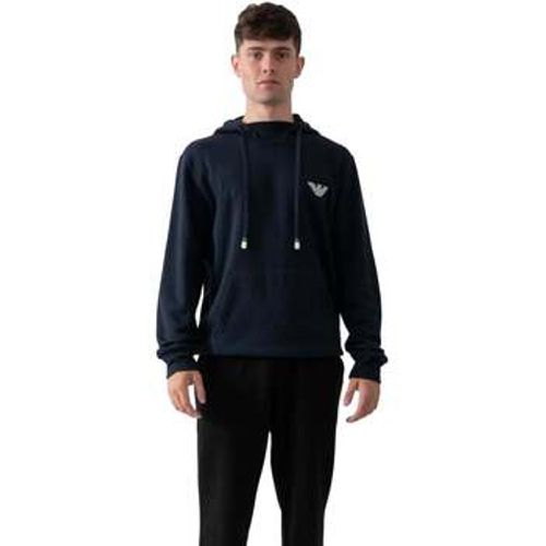 Lounge Hooded Sweatshirt Navy men's Sweatshirt in - Emporio Armani - Modalova