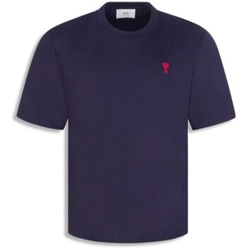 Men's Navy Paris ' De Coeur' Slim Fit T-Shirt men's in - Ami Paris - Modalova