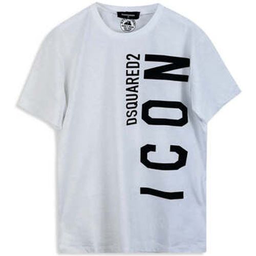 Men's Icon Vertical Black Logo T-Shirt men's in - Dsquared - Modalova