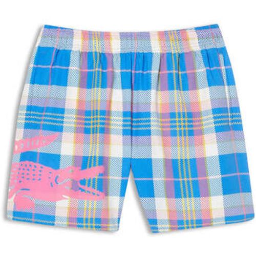 Men's Coloured Check Print Swim Shorts men's in - Lacoste - Modalova