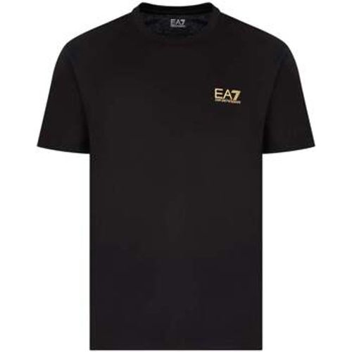 Pima Cotton Identity T-Shirt /Gold men's in - Ea7 Emporio Armani - Modalova