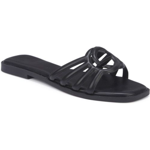 Open Toe Flat Slip On Sandals women's Sliders in - Truffle Collection - Modalova