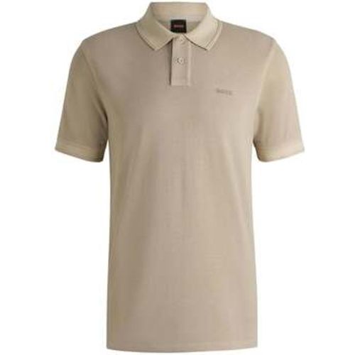 Prime Cotton Pique Polo Shirt Light men's Polo shirt in - Boss - Modalova