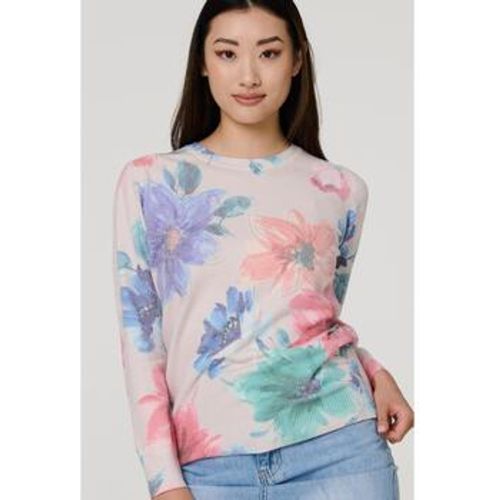 Floral Diamante Detail Long Sleeve Jumper women's Sweater in - Izabel London - Modalova