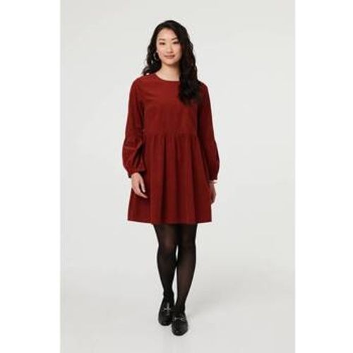 Relaxed Long Sleeve Short Smock Dress women's Dress in - Izabel London - Modalova