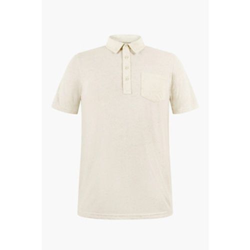 Linen Blended Solid Short Sleeve Polo Shirt's men's Polo shirt in - Enorsia - Modalova