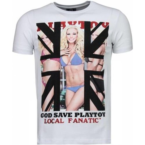 T-Shirt God Save Playtoy Strass - Local Fanatic - Modalova